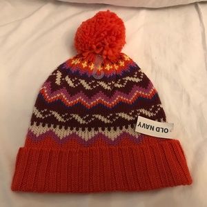 NWT Old Navy Pom-Pom Winter Hat and Scarf Set